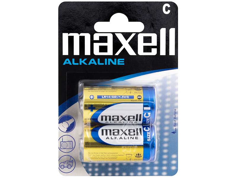 13825 Алкална батерия R14 alcaline Maxell - 2 бр. - Image 1