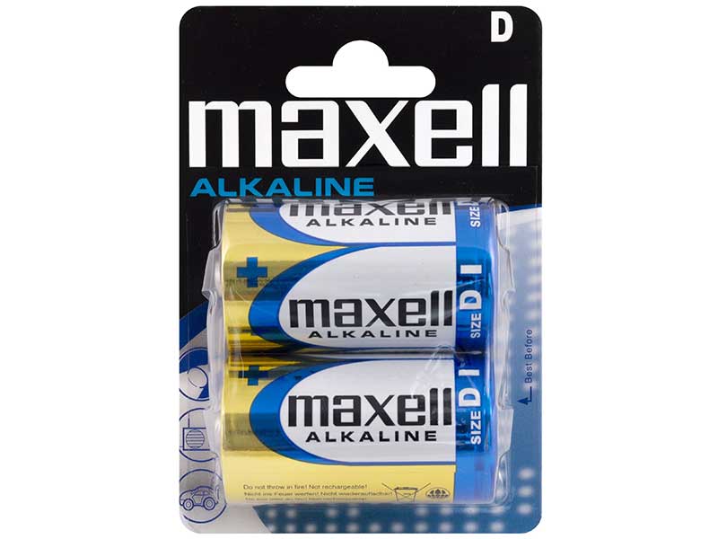 13826 Алкална батерия R20 alcaline Maxell - 2 бр. - Image 1