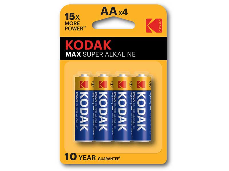 8373 Алкална батерия R6 Kodak MAX super alkaline - 4 бр. - Image 1