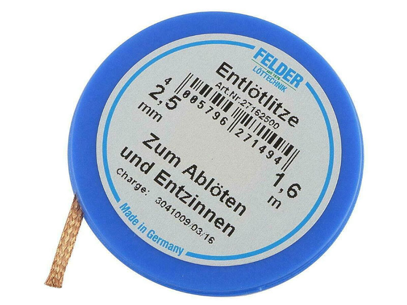 9233 Абсорбираща оплетка 2.5 мм х 1.6 м Felder - Image 1